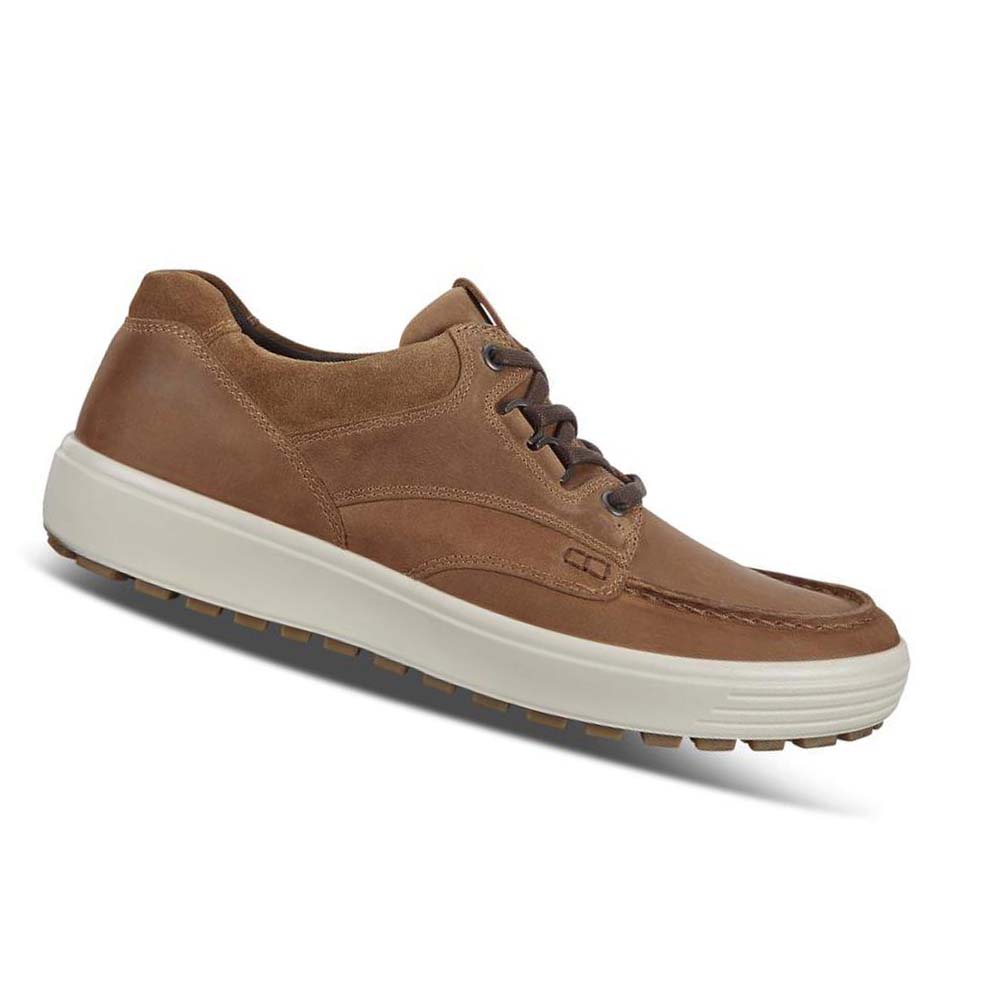 Men\'s Ecco Soft 7 Tred Sneakers Brown | Canada 637MQZ